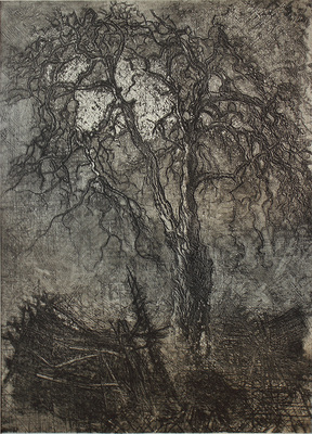 Плавинский Дмитрий Петрович. Большое дерево с луной